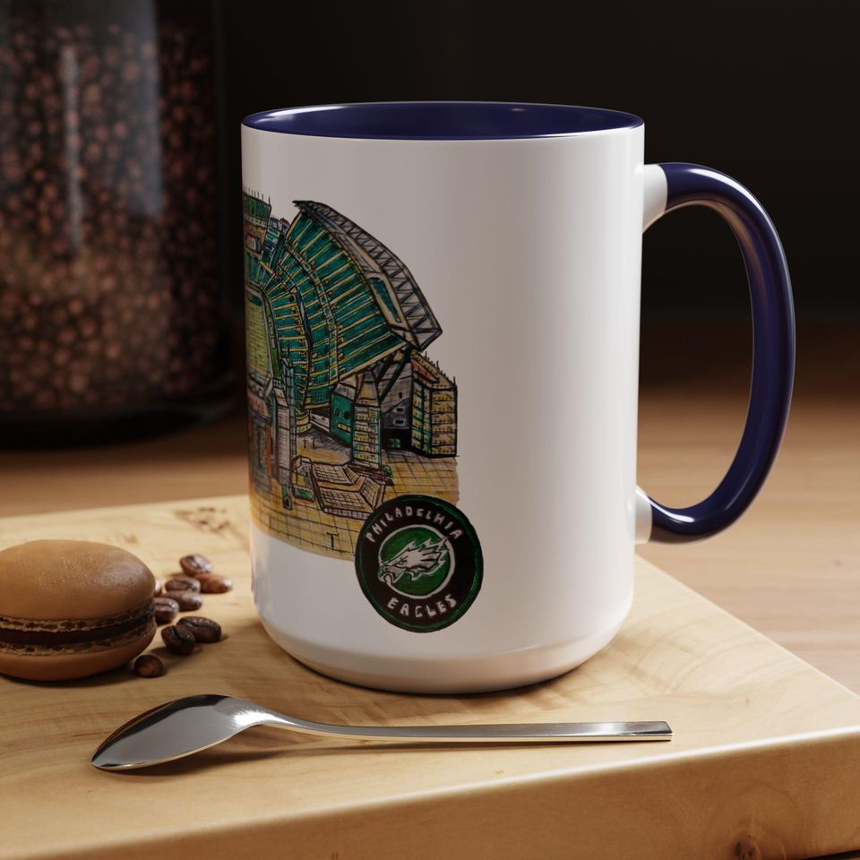 Philadelphia Eagles Coffee Mug, football Football Team Fan Gift, Eagles Ceramic Mug, Sports Fan Drinkware, Game Day Mug, Football Gift