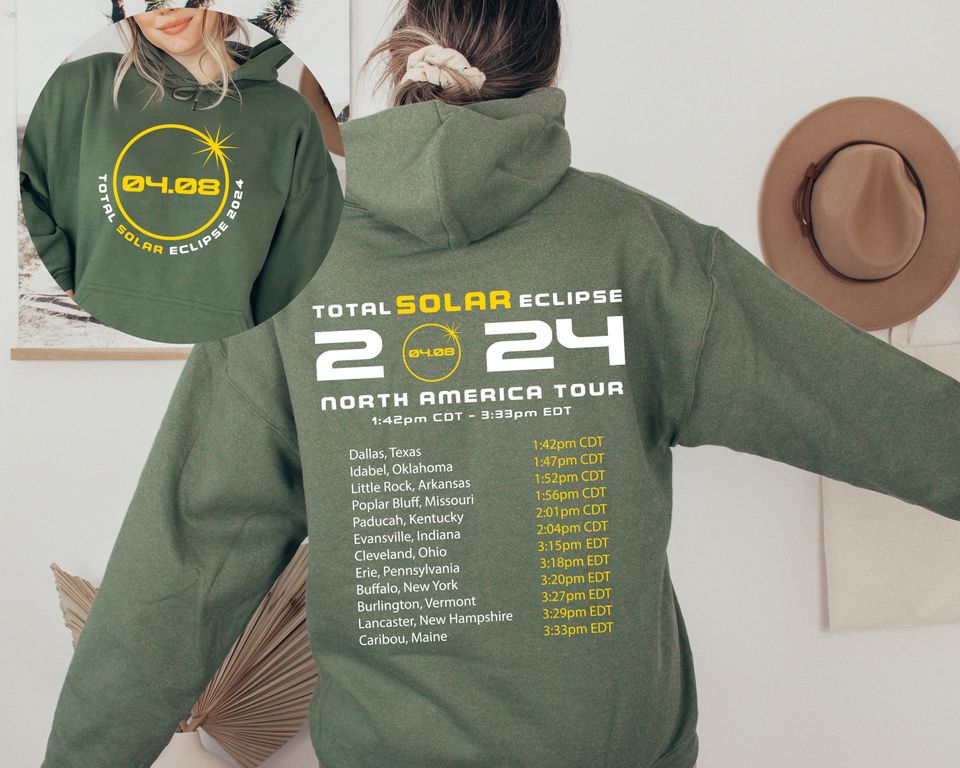 Total Solar Eclipse Tour 2024 Shirt, Eclipse Event 2024 Shirt
