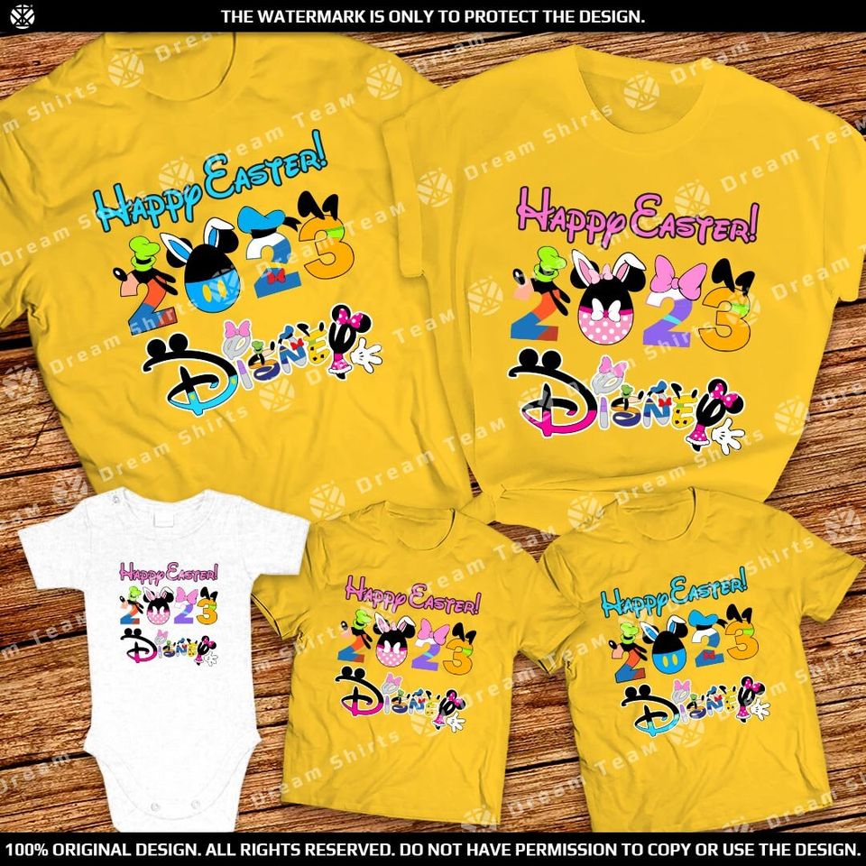 Disney Easter character t-shirts 2023 Disney Easter character shirts for adults 2023 Disney Easter character shirts