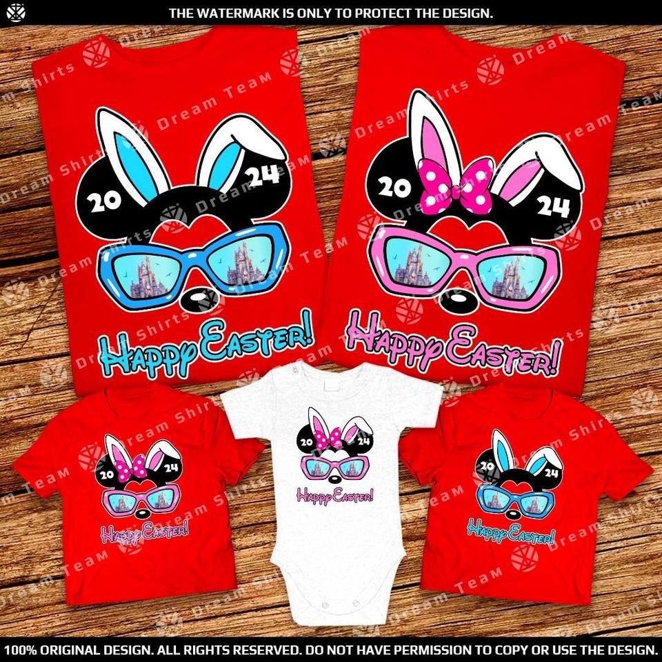 Easter Basket Gift - Disney Characters Easter Day Shirts 2024