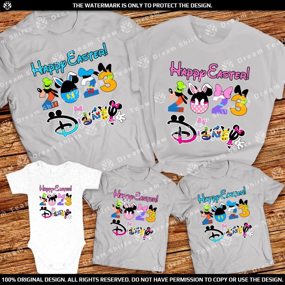 Disney Easter character t-shirts 2023 Disney Easter character shirts for adults 2023 Disney Easter character shirts