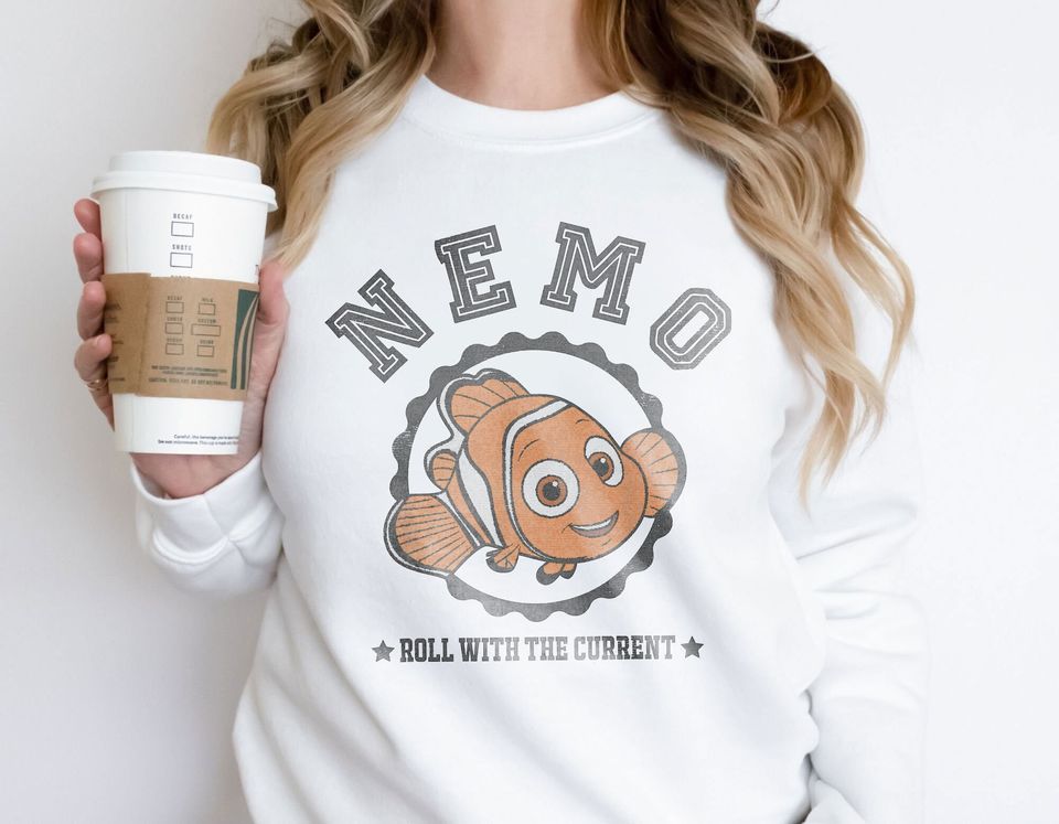 Disney Finding Dory Nemo Roll With Graphic Sweatshirt, Disney Nemo Sweatshirt