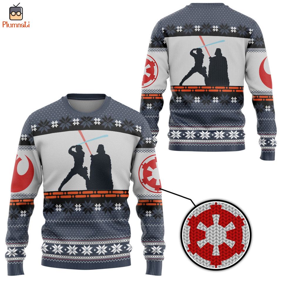 Starwars Darth Vader Ugly Christmas Sweater, Starwars Christmas Sweatshirt, Anakin Skywalker Sweater, May The Force Shirt, Galaxy Edge Shirt