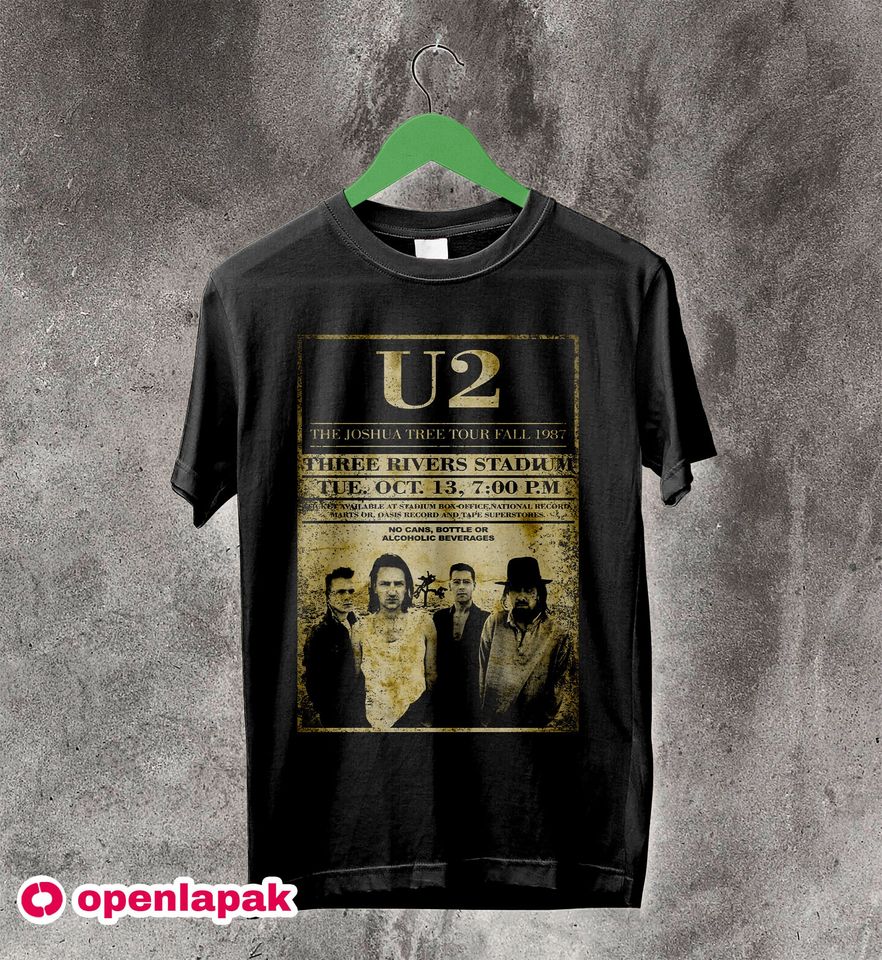 U2 Joshua Tree Poster 80s T-Shirt