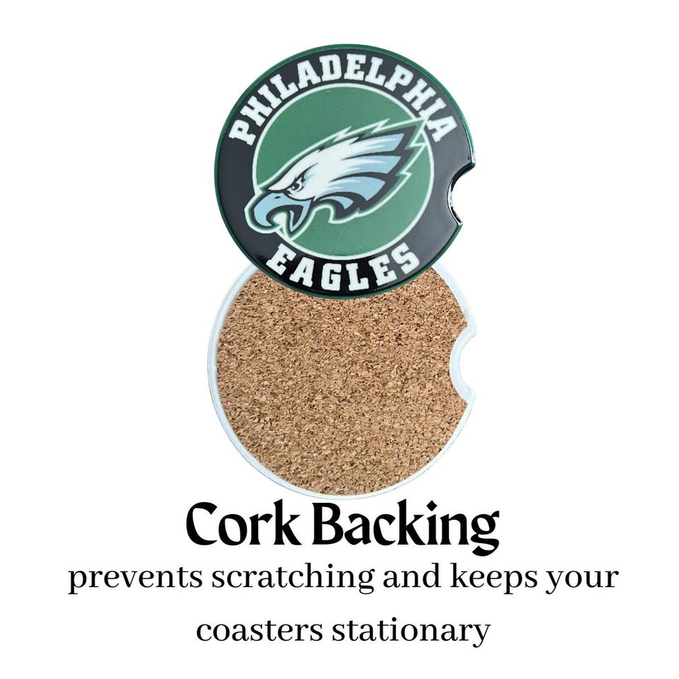 Philadelphia Eagles Ceramic Car Coasters