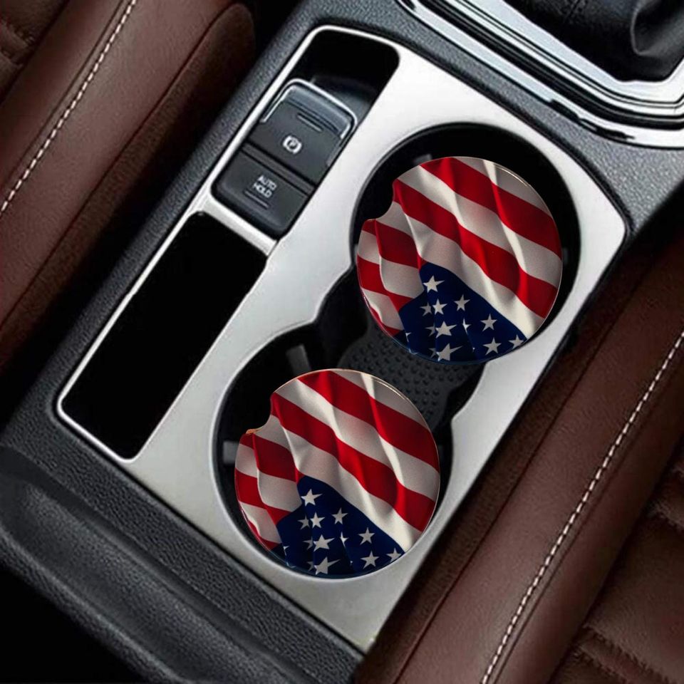 American Flag Coaster Set