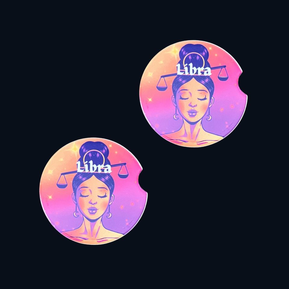 Libra Zodiac Coaster Set