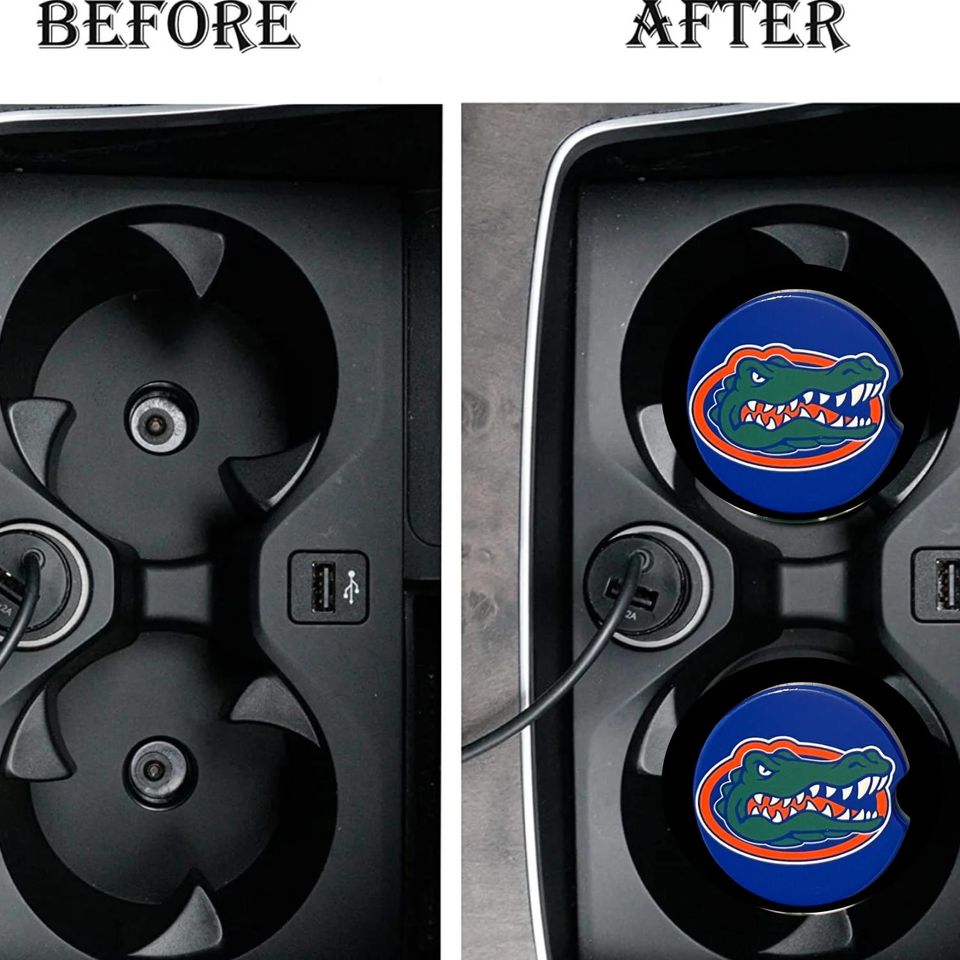 Gators Car Coasters, Absorbent Ceramic