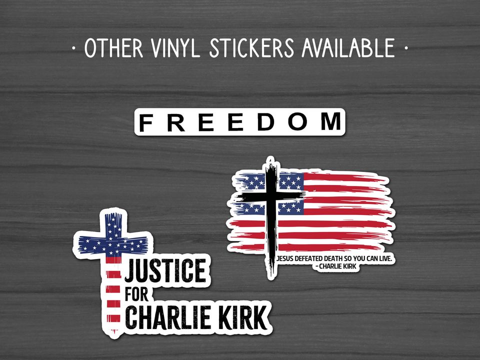 Freedom Charlie Kirk Pinback Button  Political Pin