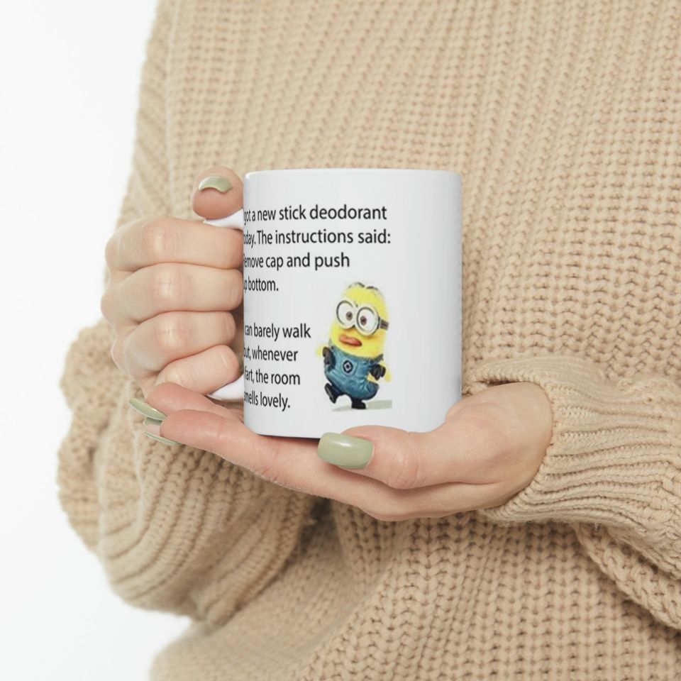 Minion funny mug gift for him gift for her birthday holiday gift