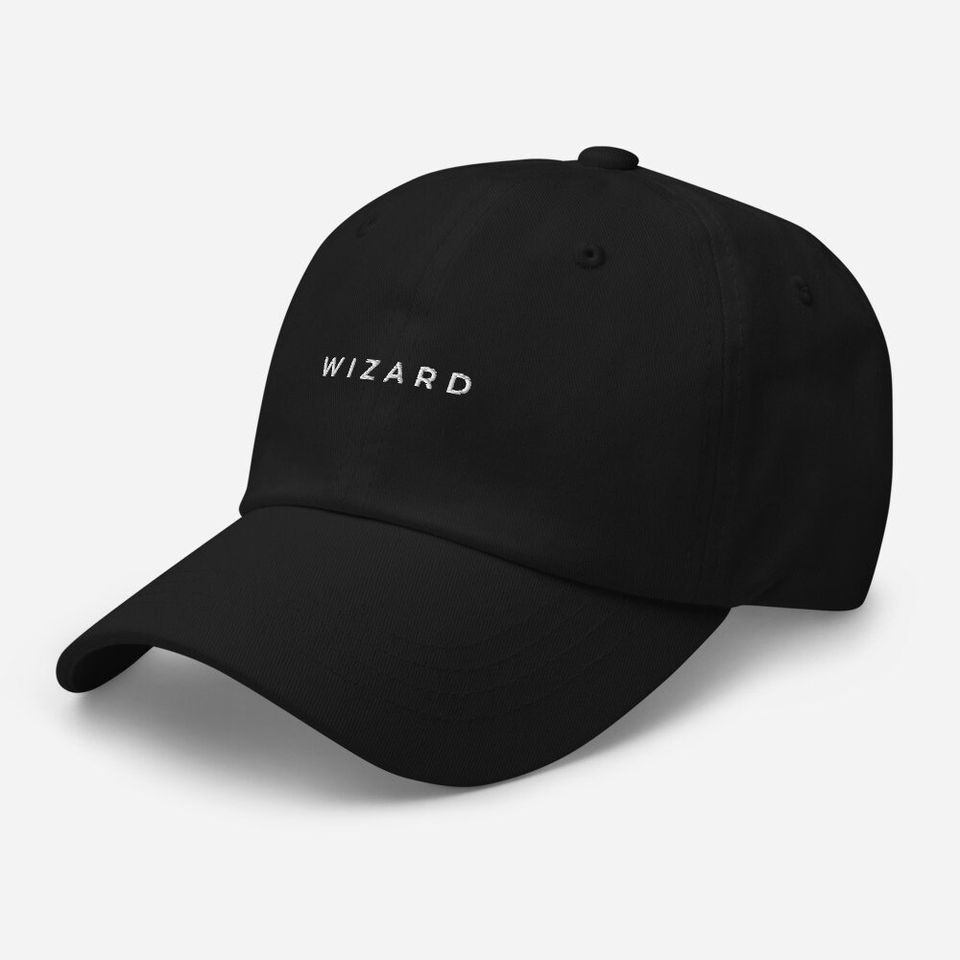 WIZARD Hat, embroidered, black, simple, plain, nuancelabel, cool, trolls, monsters, witch, dungeons.