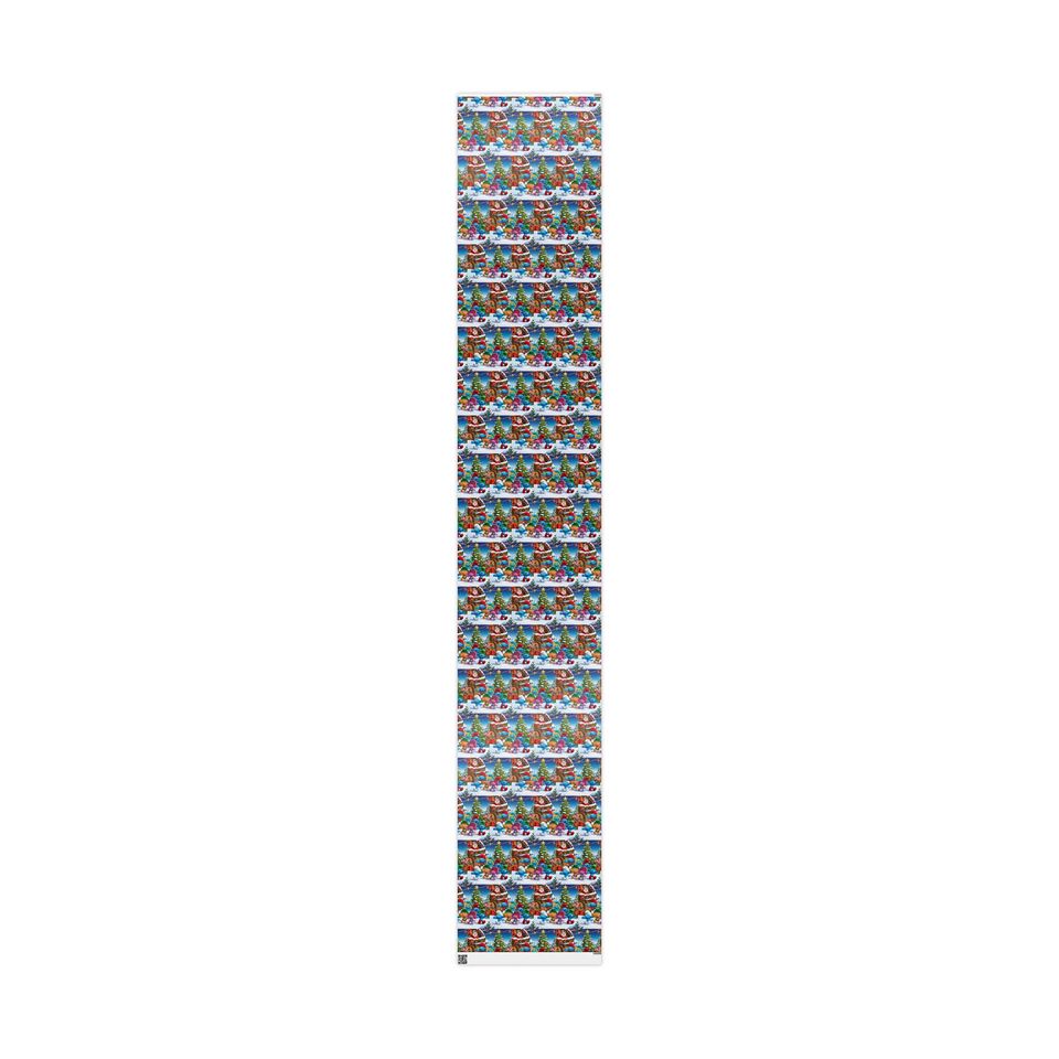 Christmas Smurf Kids Wrapping Paper: Festive Holiday Packaging