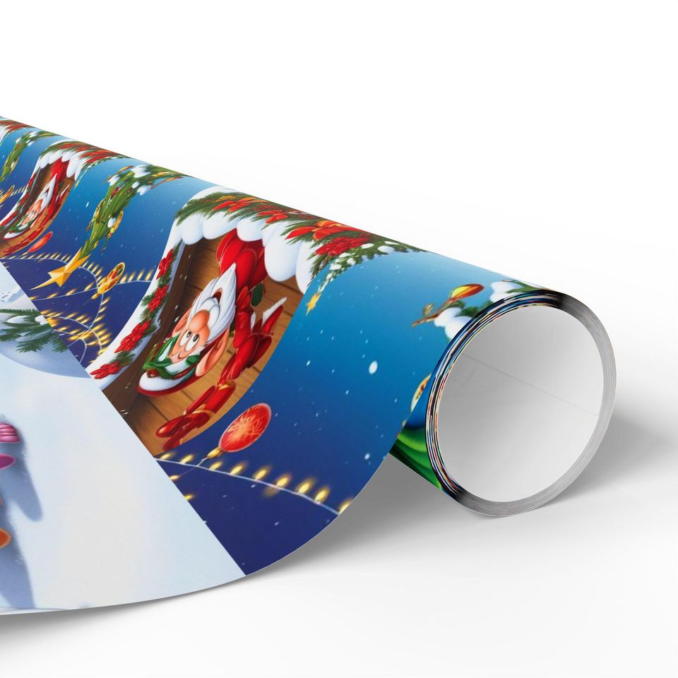 Christmas Smurf Kids Wrapping Paper: Festive Holiday Packaging