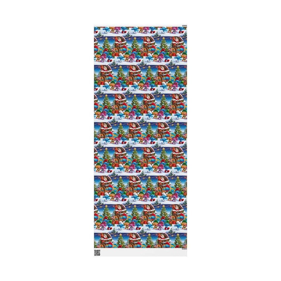 Christmas Smurf Kids Wrapping Paper: Festive Holiday Packaging
