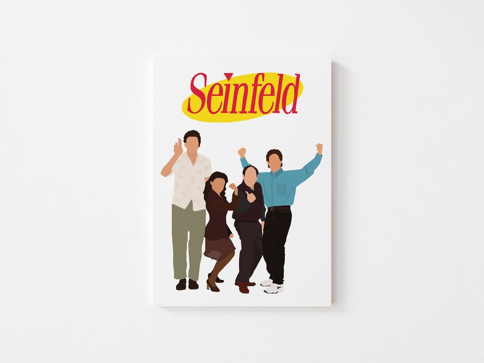 Seinfeld poster, American Sitcom, Minimalist Poster, Larry Davis, Jerry Seinfeld