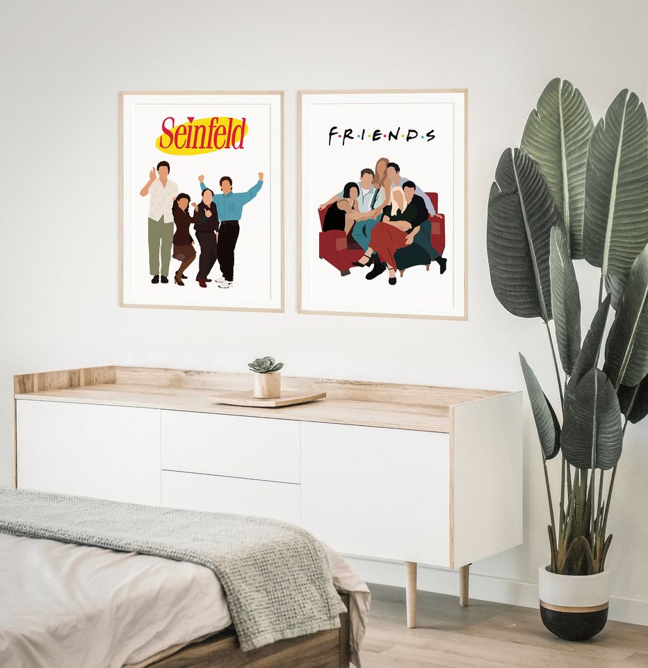 Seinfeld poster, American Sitcom, Minimalist Poster, Larry Davis, Jerry Seinfeld