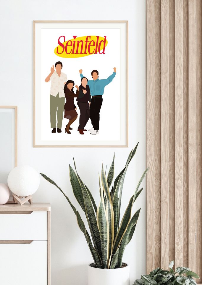 Seinfeld poster, American Sitcom, Minimalist Poster, Larry Davis, Jerry Seinfeld