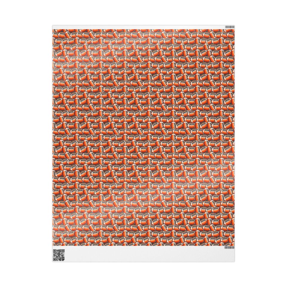 Football Gift Wrap: Sports Fan Wrapping Paper - Game Day Theme