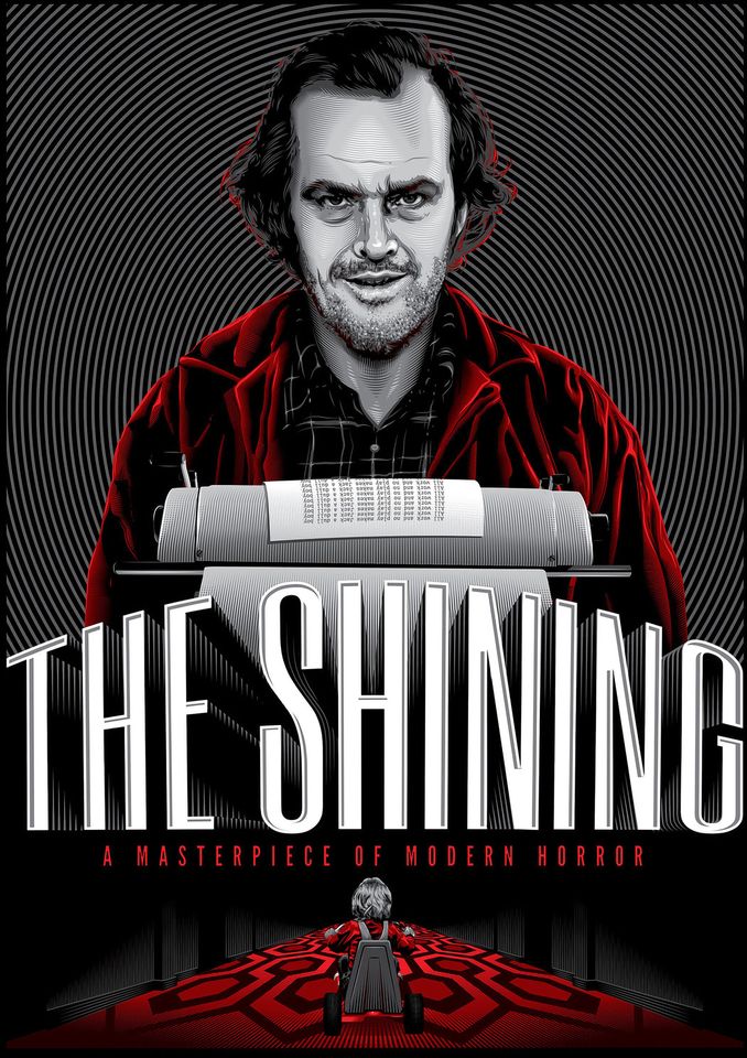 The Shining The Masterpiece of Modern Horror Movie Artwork Poster