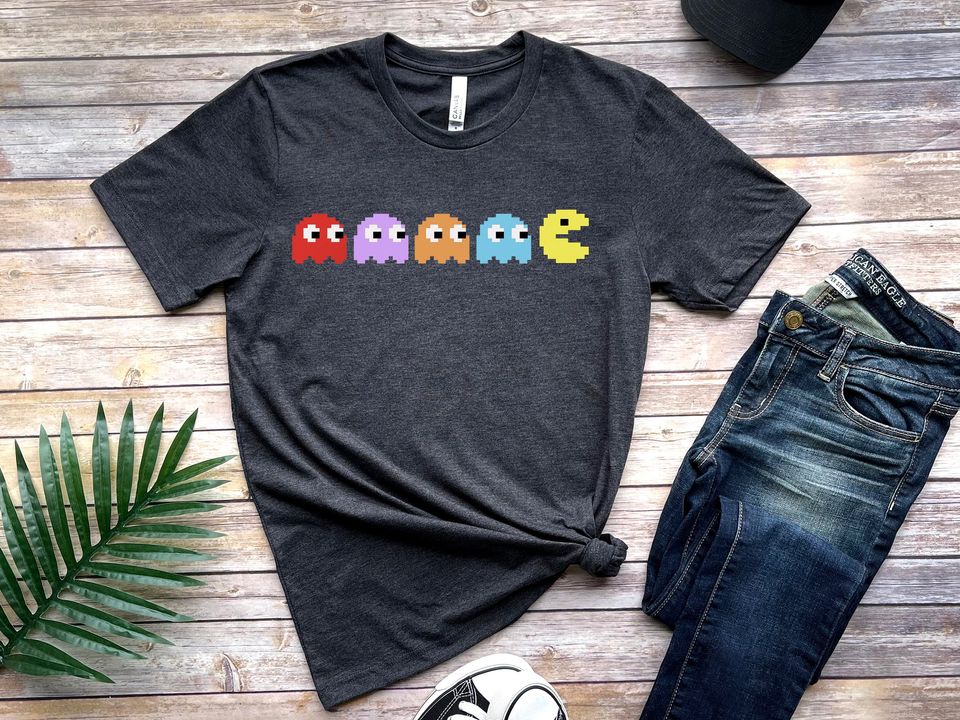 Pac Man Shirt, Pacman and Ghosts T-shirt