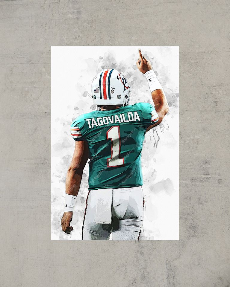 Miami Dolphins Tua Tagovailoa Poster