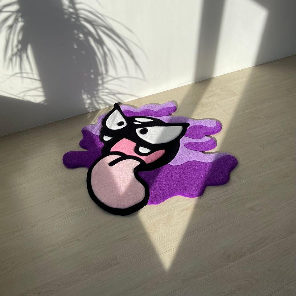 Tufted Cartoon Rug: Anime Gamer Decor