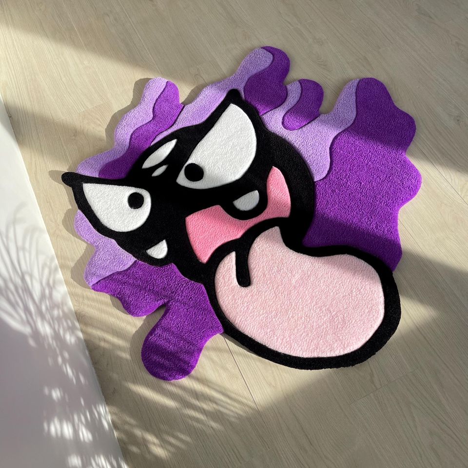 Tufted Cartoon Rug: Anime Gamer Decor