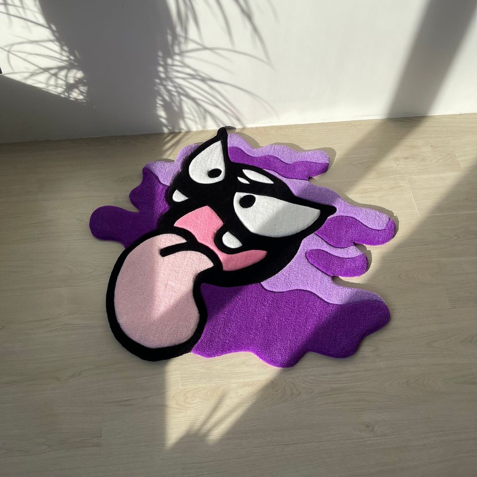 Tufted Cartoon Rug: Anime Gamer Decor