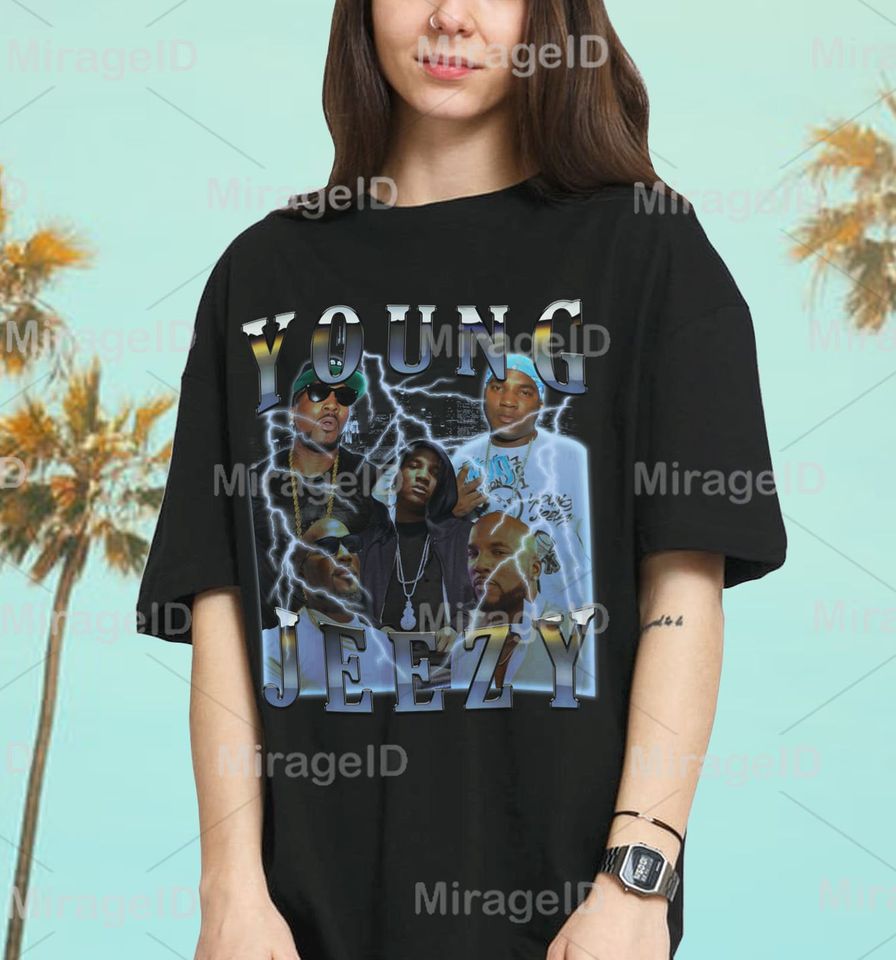 Young Jeezy Shirt 90s Style Bootleg Rap The Snowman