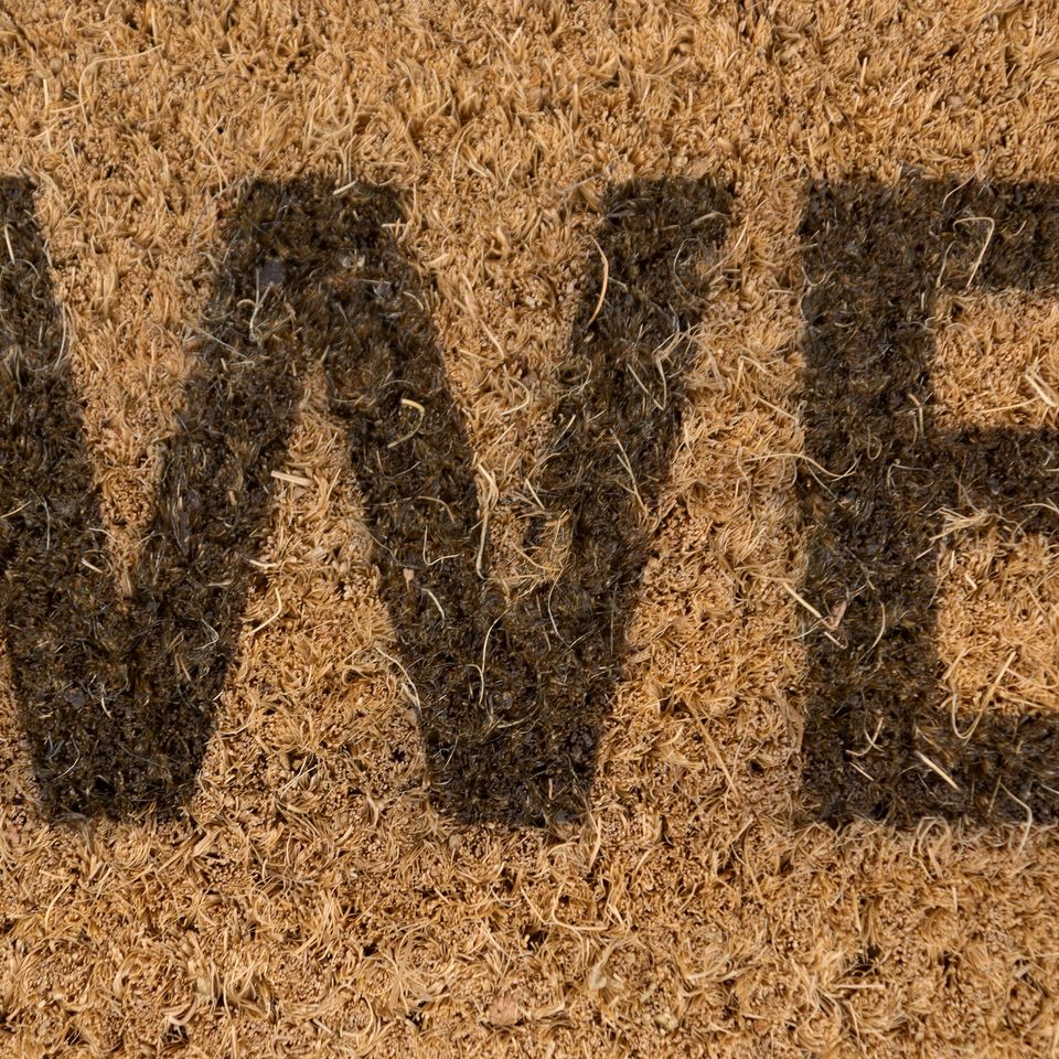 Brush Door Mat Personalised Front Door Mat Custom Printed First Home Couple's Gift Your Text Here