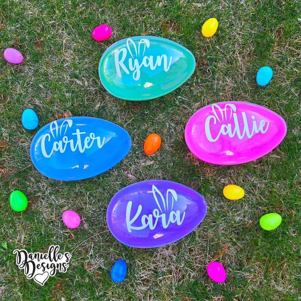 Personalized Plastic Easter Egg Containers