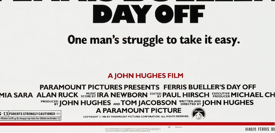 Ferris Buellers Day Off Movie Poster