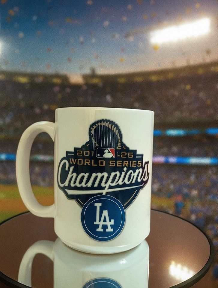 2025 Dodgers World Series Champions Mug - LA Baseball Fan Collectible Gift