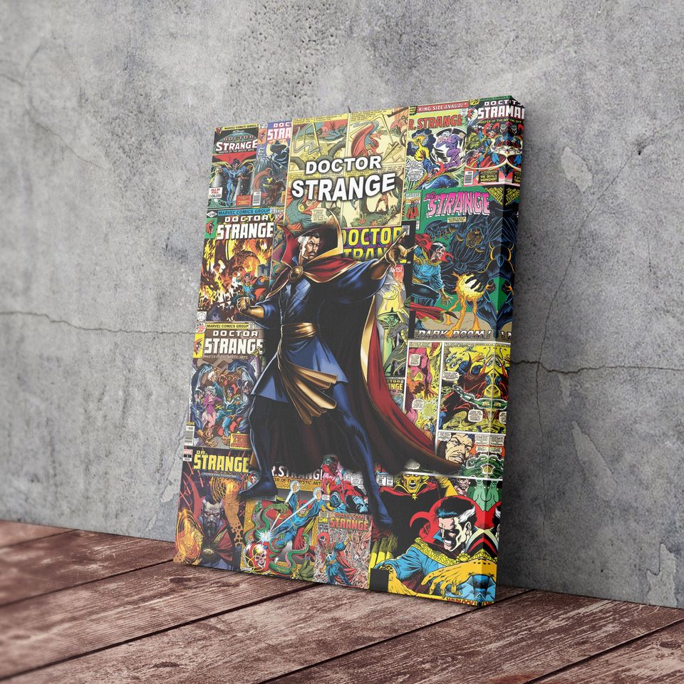 Dr. STRANGE Collage Art Poster Comics Wall Art