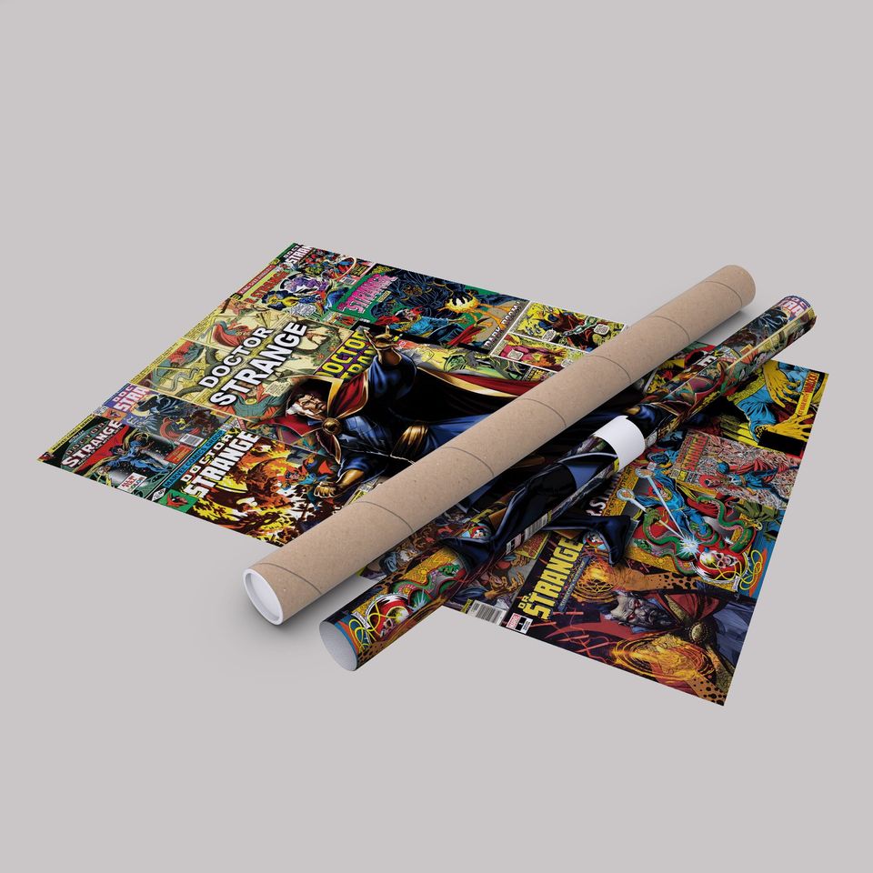 Dr. STRANGE Collage Art Poster Comics Wall Art
