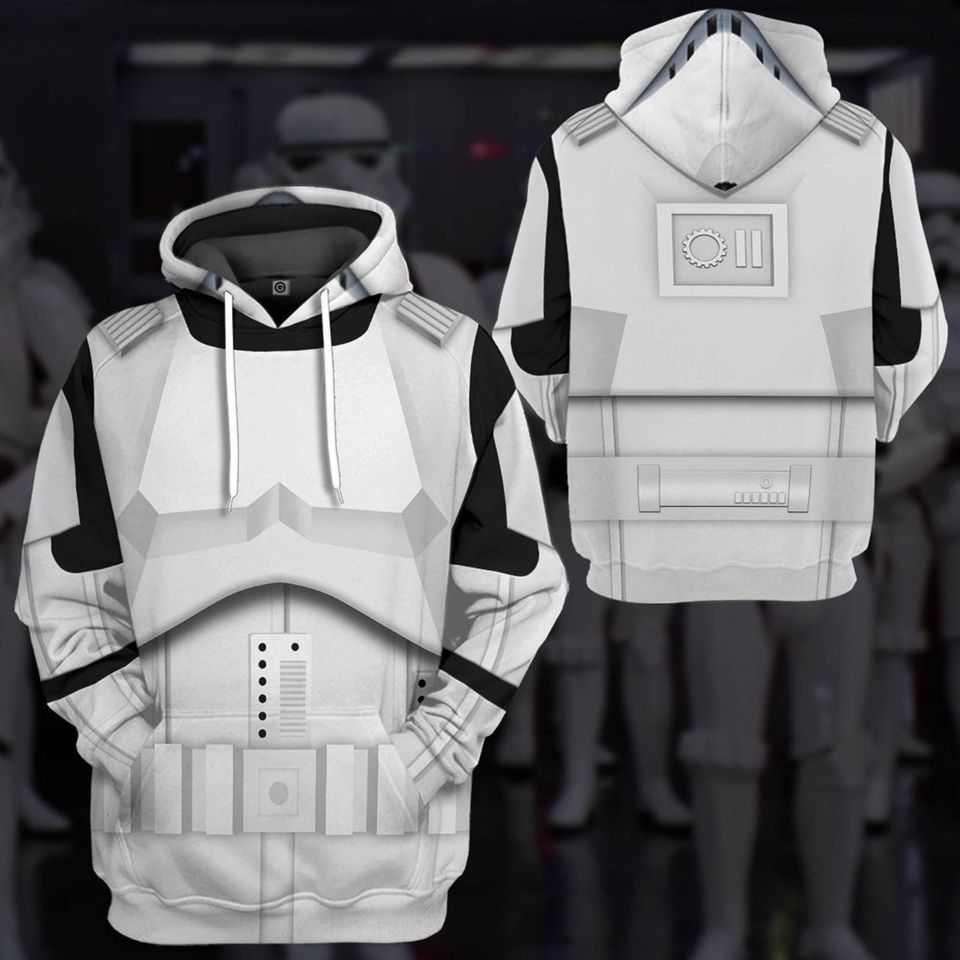 Stormtrooper Full Print 3D Hoodie, Star Wars Cosplay