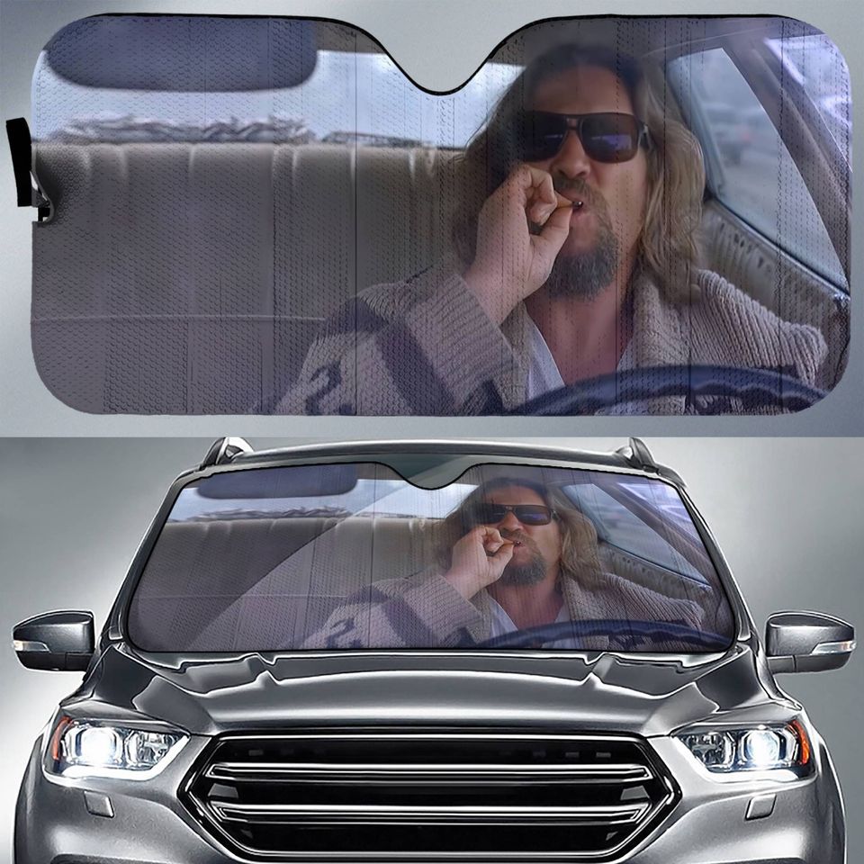 The Big Lebowski Smoking Car Sun Shade