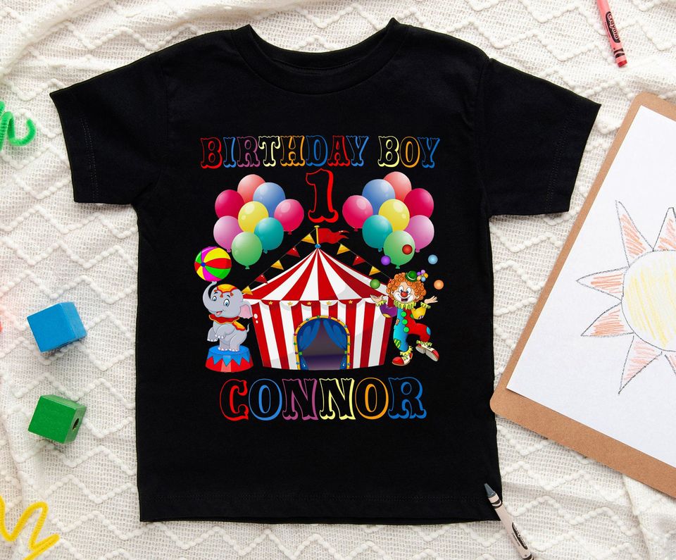 Circus Theme Birthday Carnival Personalized Birthday Shirt