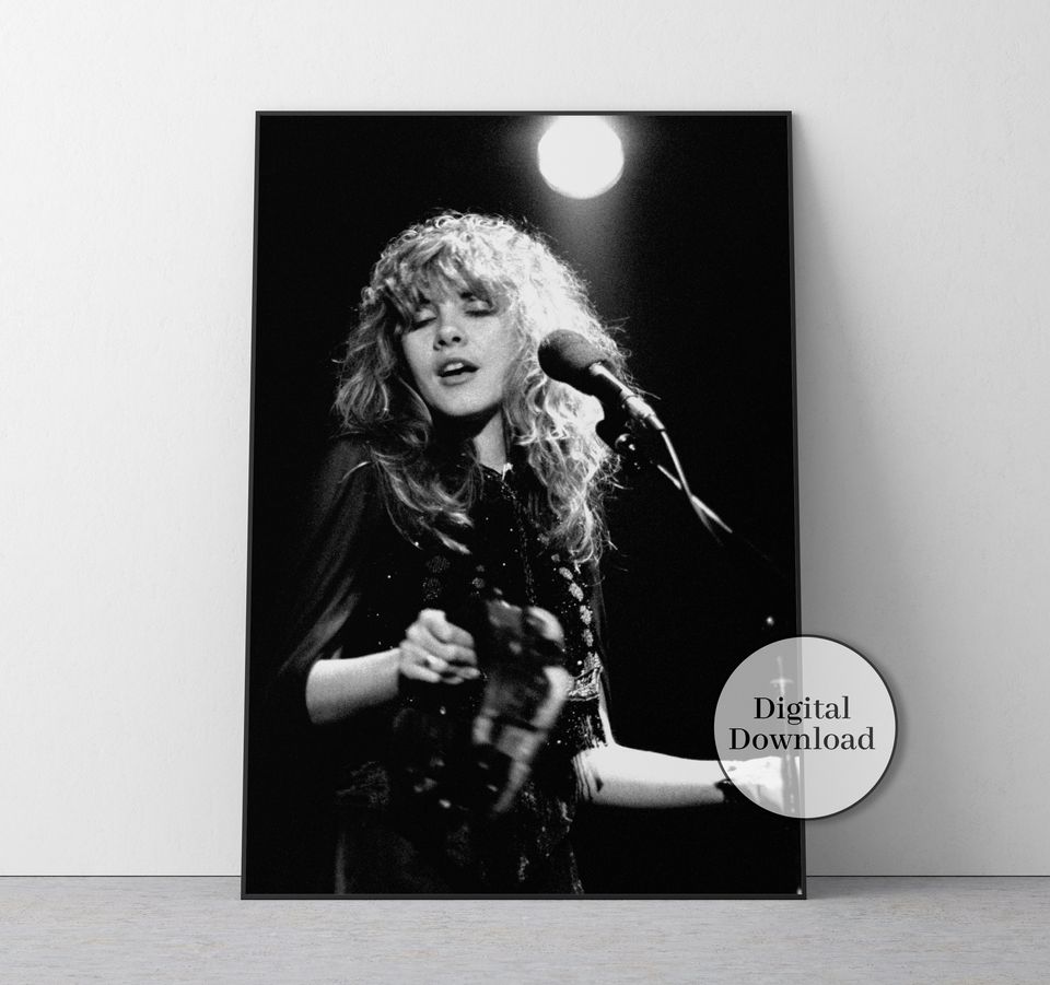 Young Stevie Nicks in Concert Poster