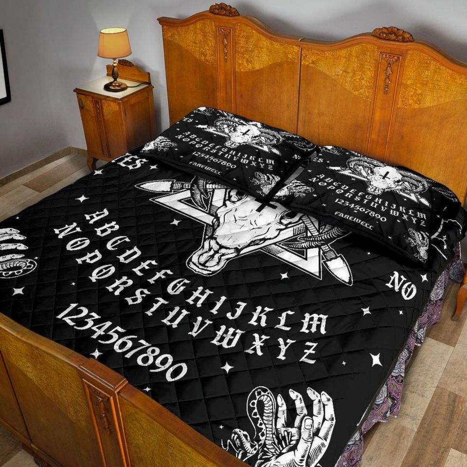 Baphomet Ouija Board Quilted Bedding Set