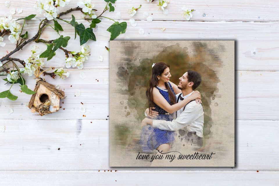 Custom Photo Ceramic Tile with Easel Back