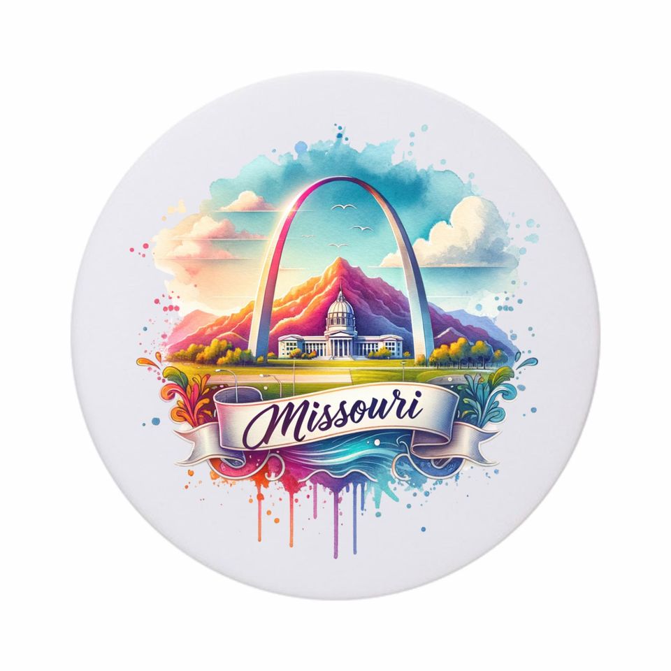 Missouri State Coasters, Missouri Decor, Missouri Keepsake, Missouri Home, Housewarming Gift
