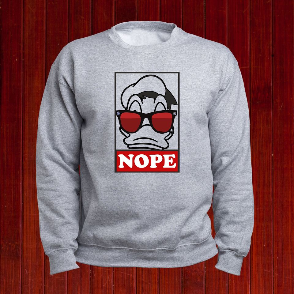 Donald Duck Pullover, Donald Nope , Disney Donald Hoodie