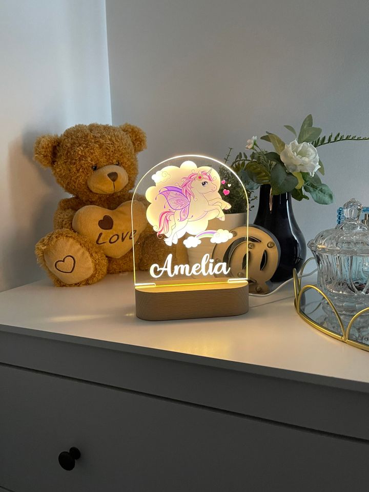 Personalized Baby Unicorn Night Light: Nursery Decor