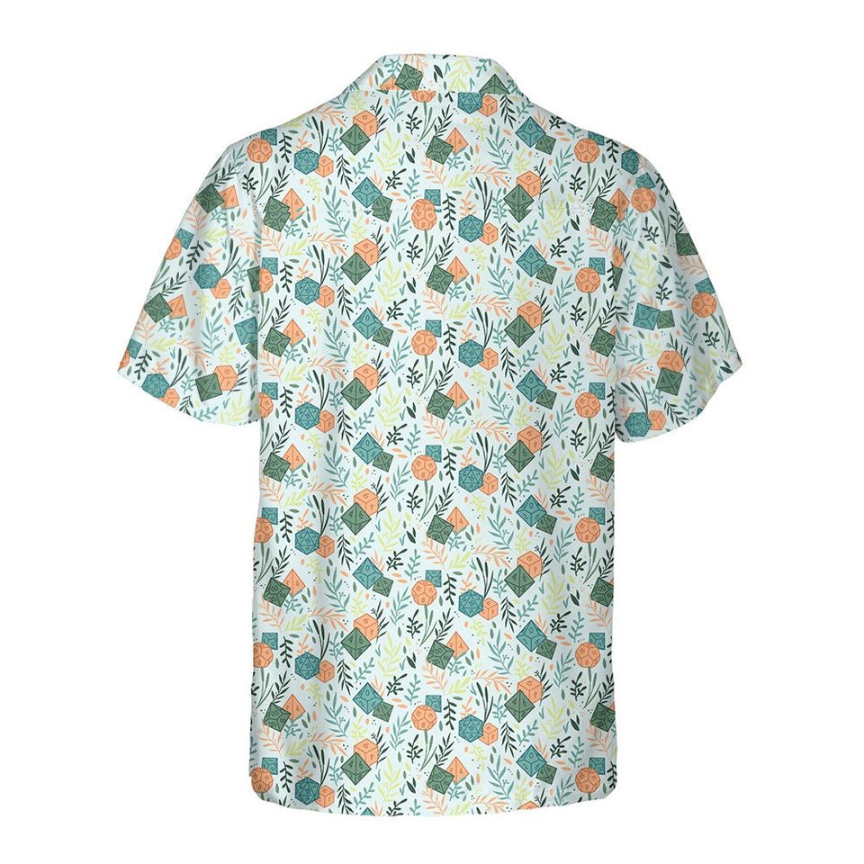 DnD Dice Pattern Hawaiian Shirt