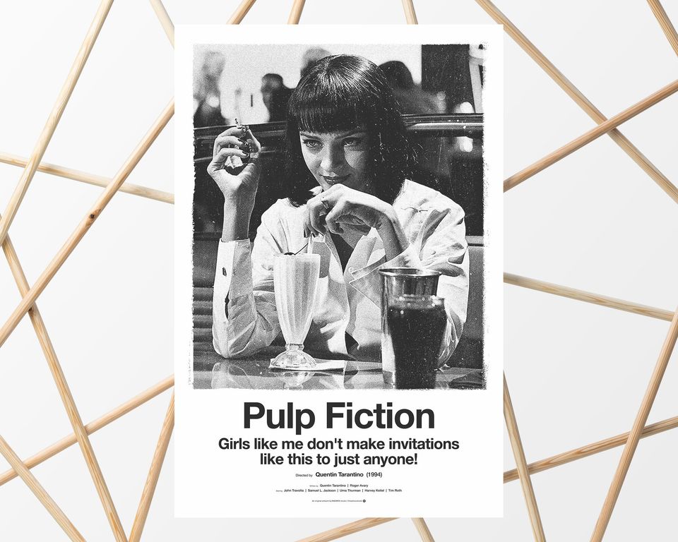 Pulp Fiction 1994 | Vintage Inspired Movie Poster