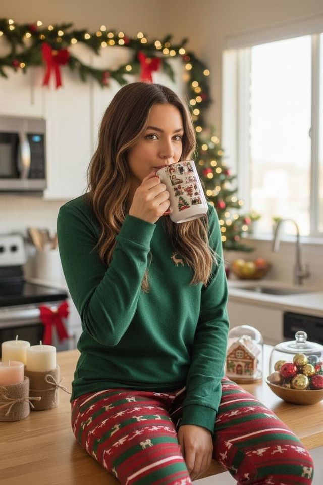 BTS OT7 Christmas Mug, K-pop Holiday Coffee Cup, Ceramics, Includes Namjoon, Yoongi, Hobi