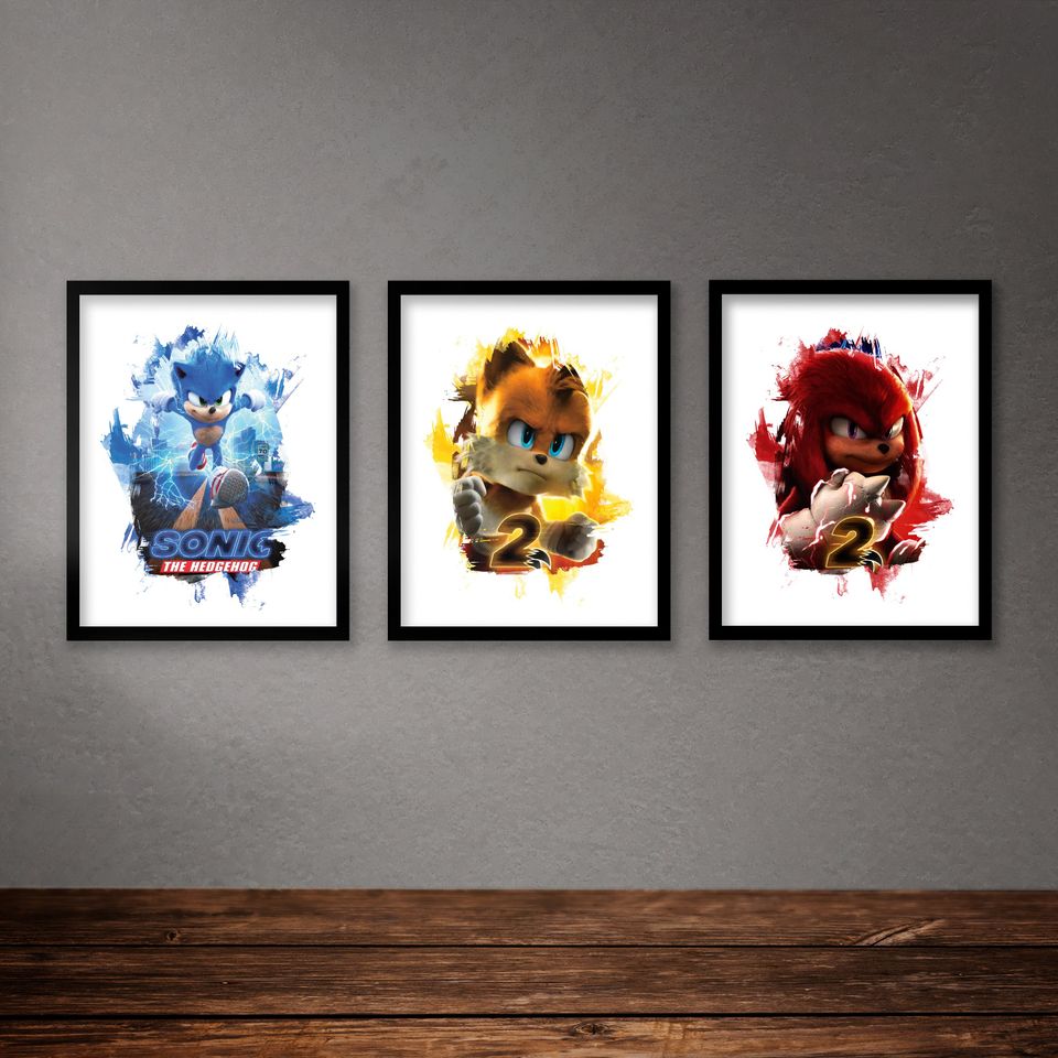 Sonic The Hedgehog Poster, Sonic Poster
