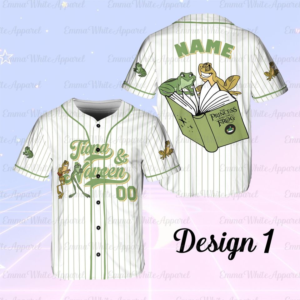 Princess and the Frog Tiana Naveen Baseball Jersey for Kids