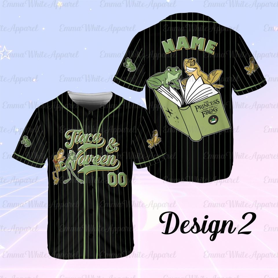 Princess and the Frog Tiana Naveen Baseball Jersey for Kids
